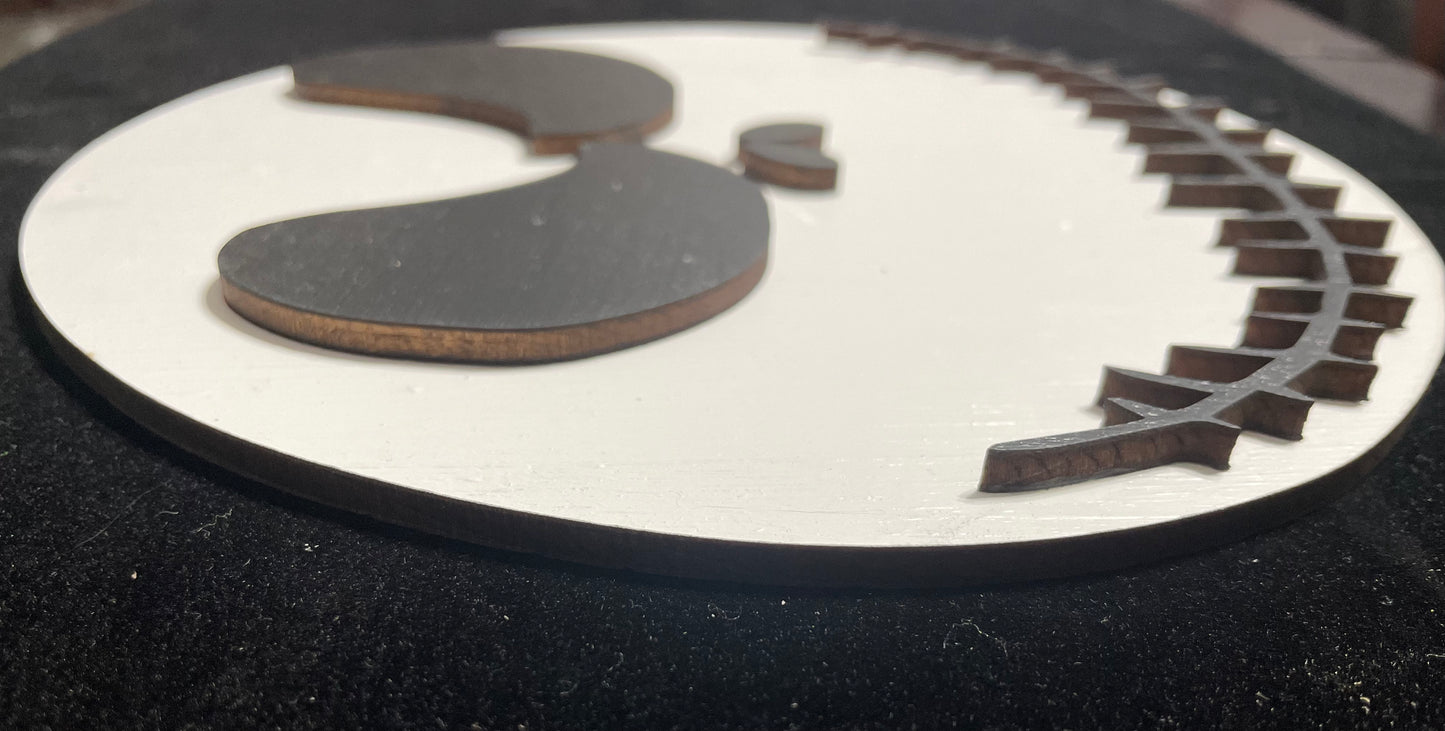 Jack Skellington Face Halloween Sign