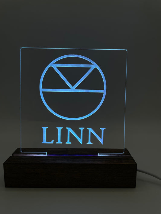 LED Acrylic Sign Music Room Decoration Linn