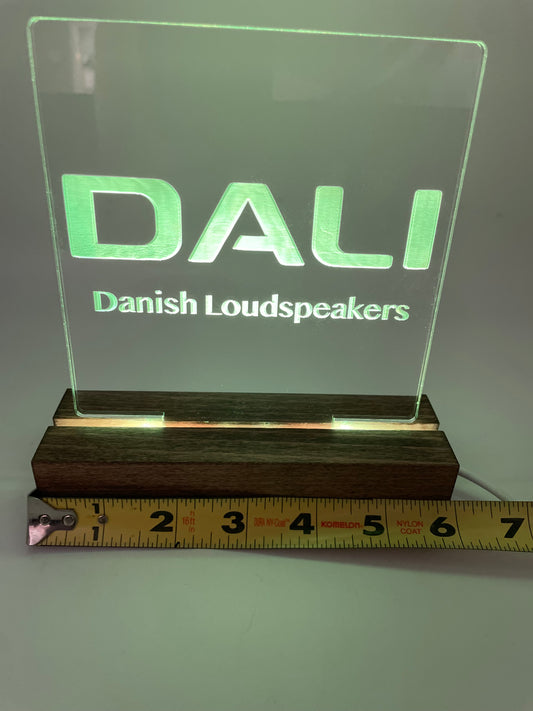 LED Acrylic Music Sign Danish Loudspeakers