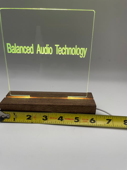 LED Acrylic Lighted Music Sign Audio Decoration Balanced