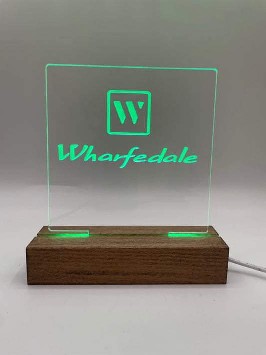 LED Acrylic Music Lover's Sign for Room Decoration Wharfedale