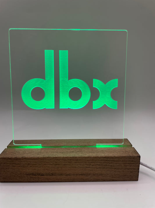 LED Acrylic Music Light Sign dbx Music Room Decoration