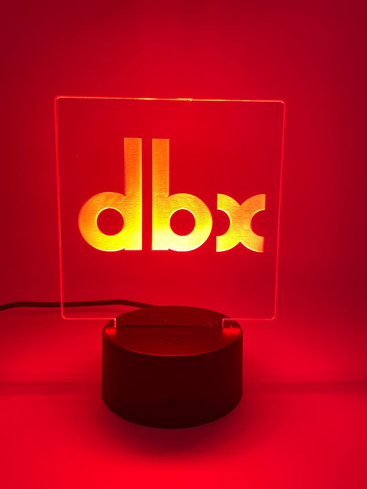 LED Acrylic Music Light Sign dbx Music Room Decoration