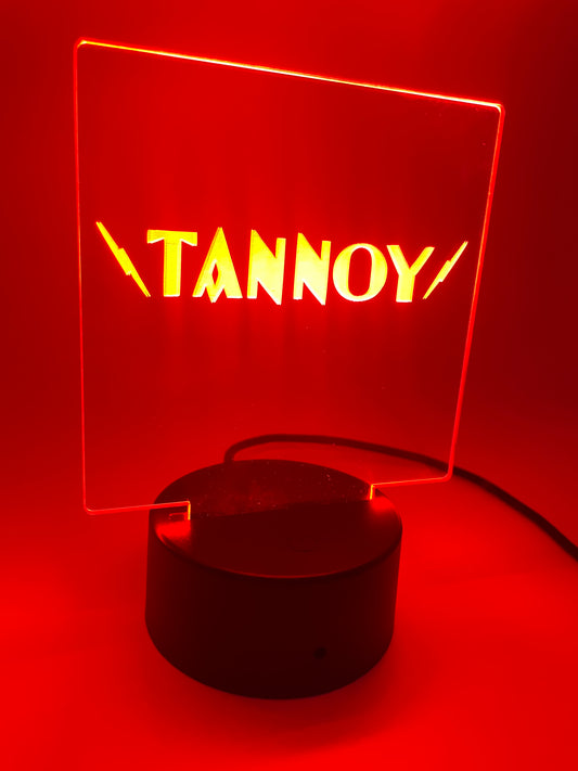 LED Acrylic Music Lover's Sign for Decoration Tannoy