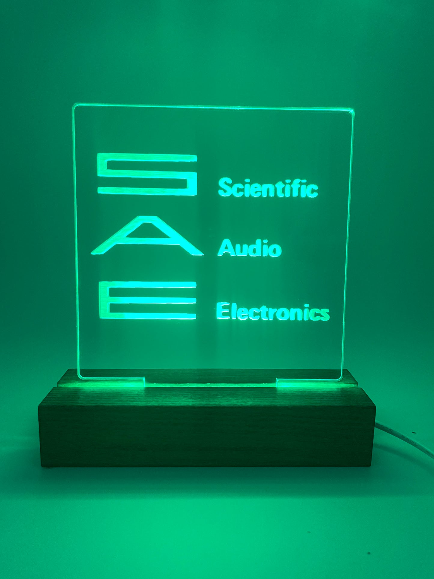 LED Acrylic Sign Music Lovers Room Decoration SAE