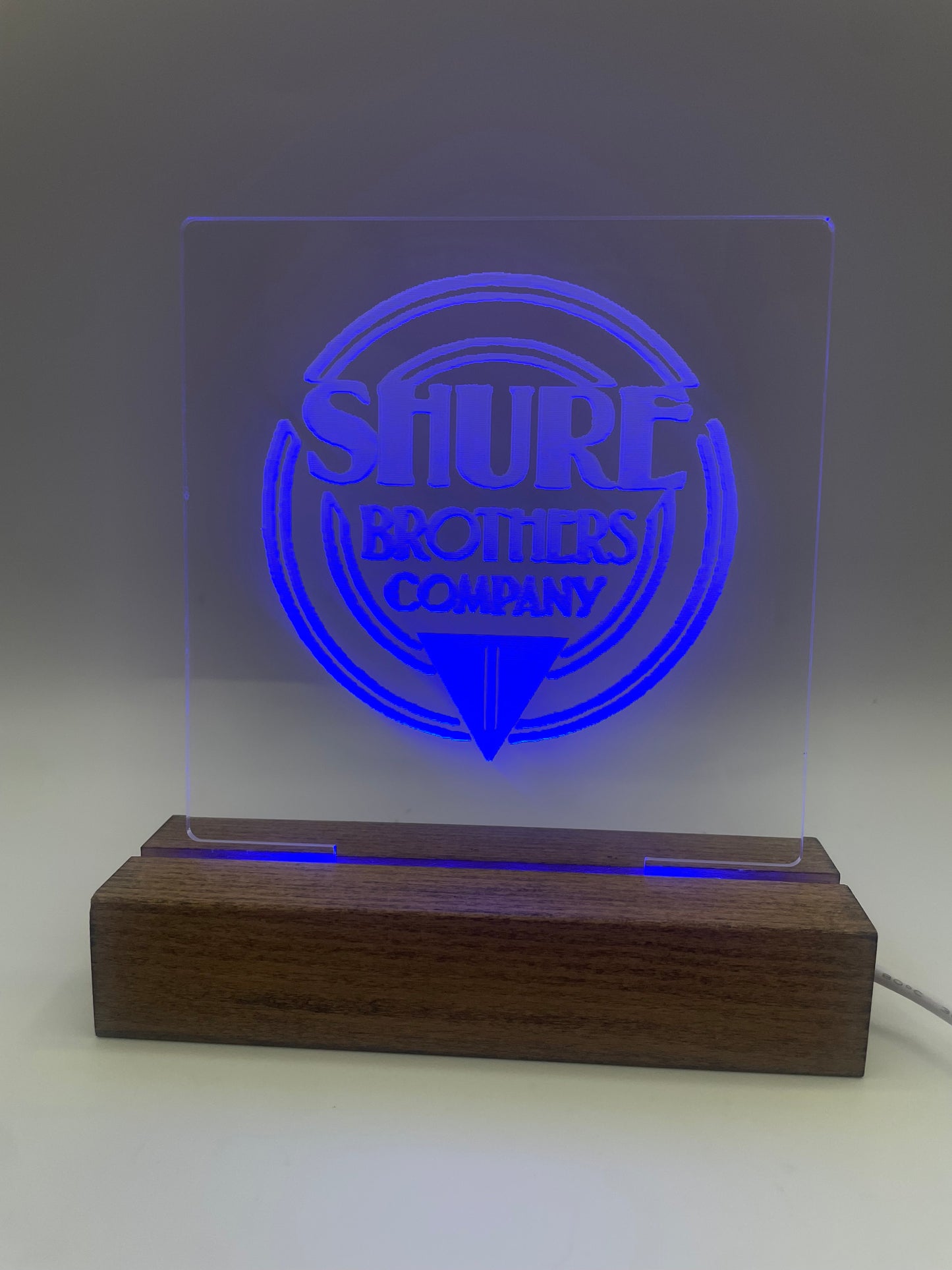 LED Acrylic Music Sign Room Decoration Shure