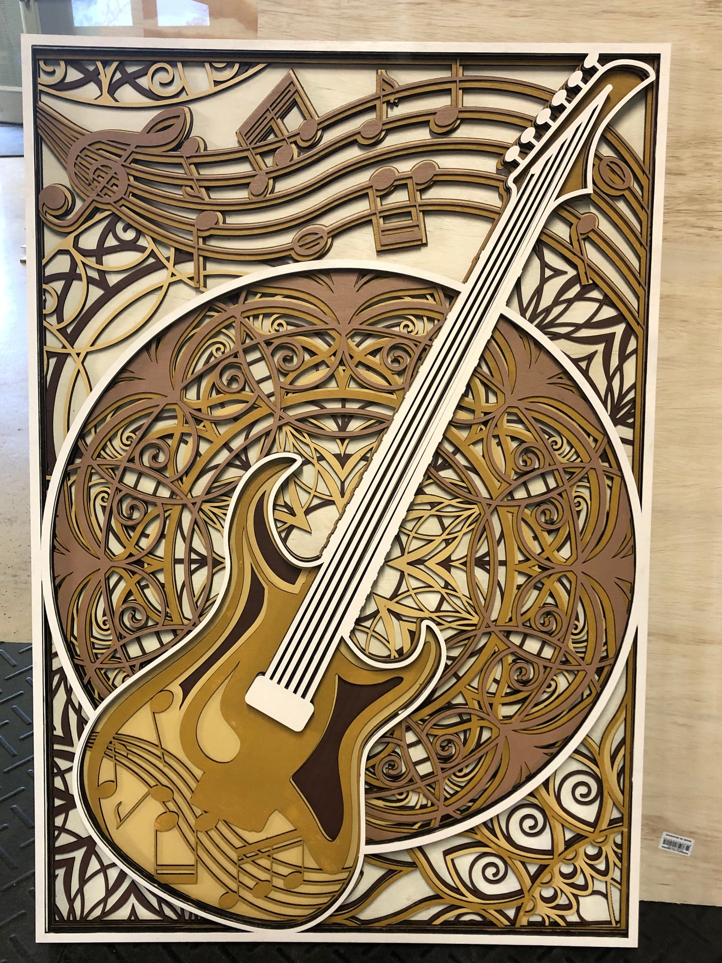 Music Sign - 5 Layer Guitar