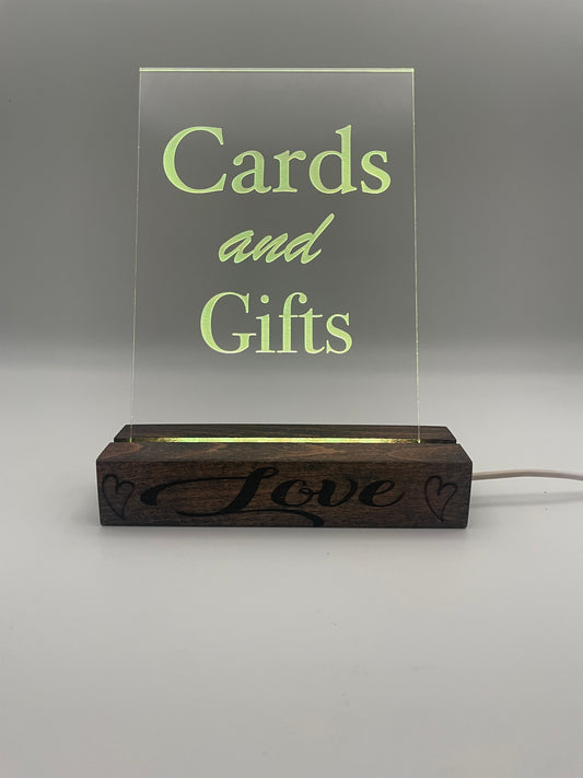 Wedding sign Cards and Gifts