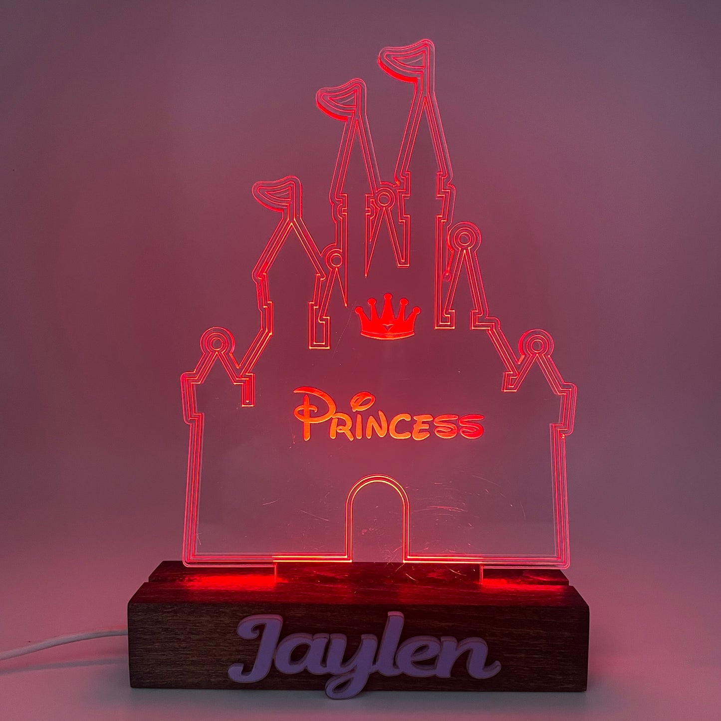 Acrylic Princess Night Light