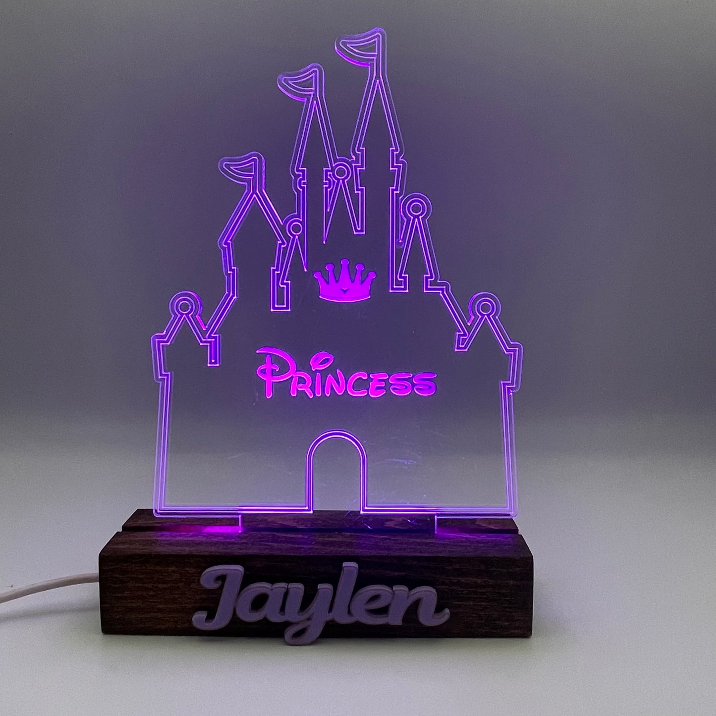 Acrylic Princess Night Light