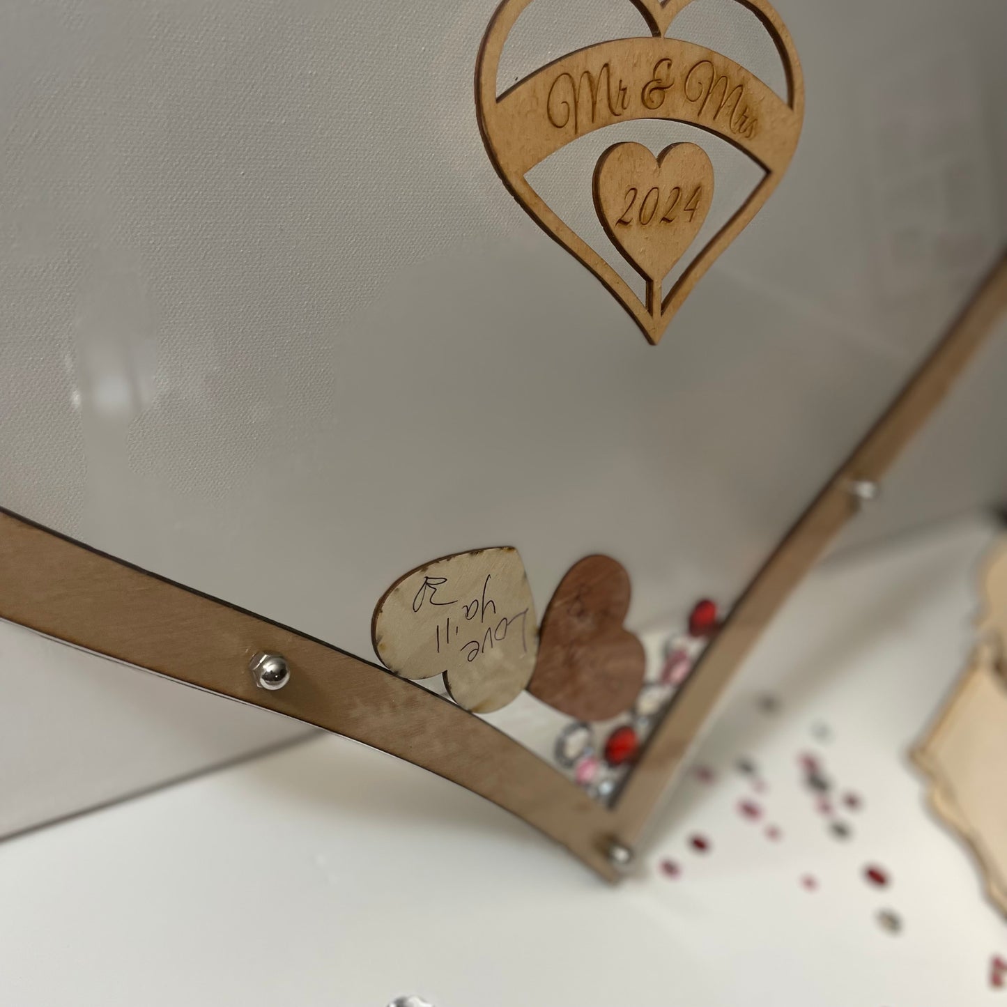 Wedding Heart Drop Alternative Guest Book
