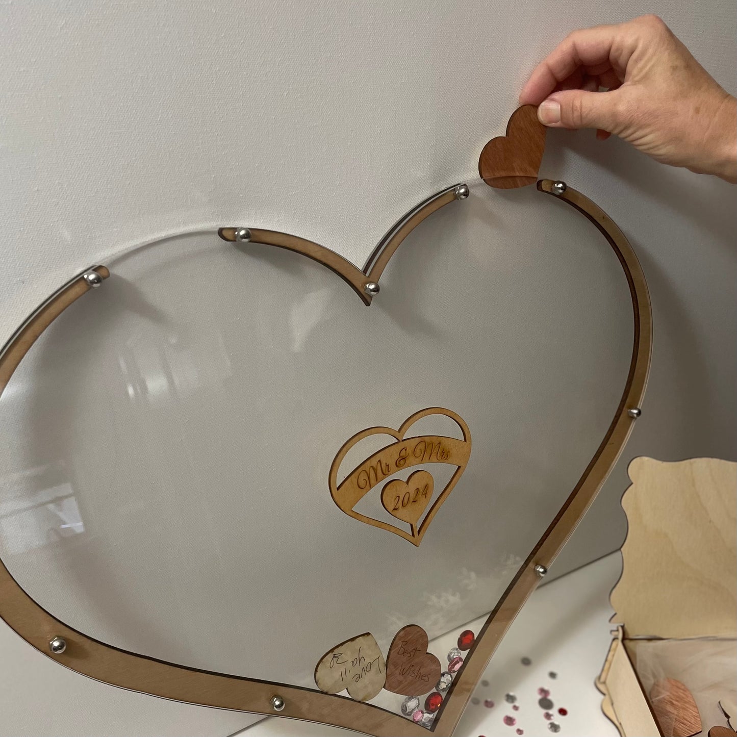 Wedding Heart Drop Alternative Guest Book