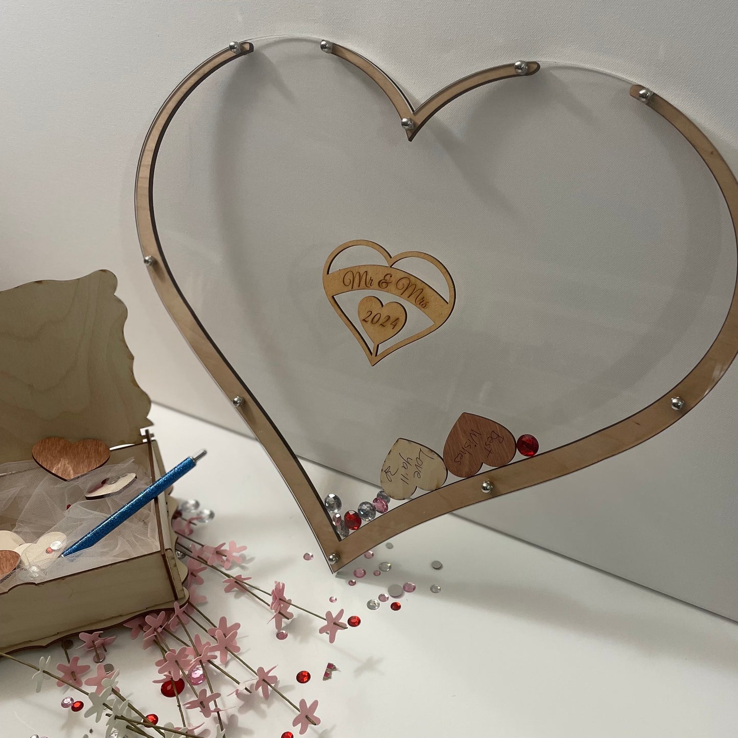 Wedding Heart Drop Alternative Guest Book