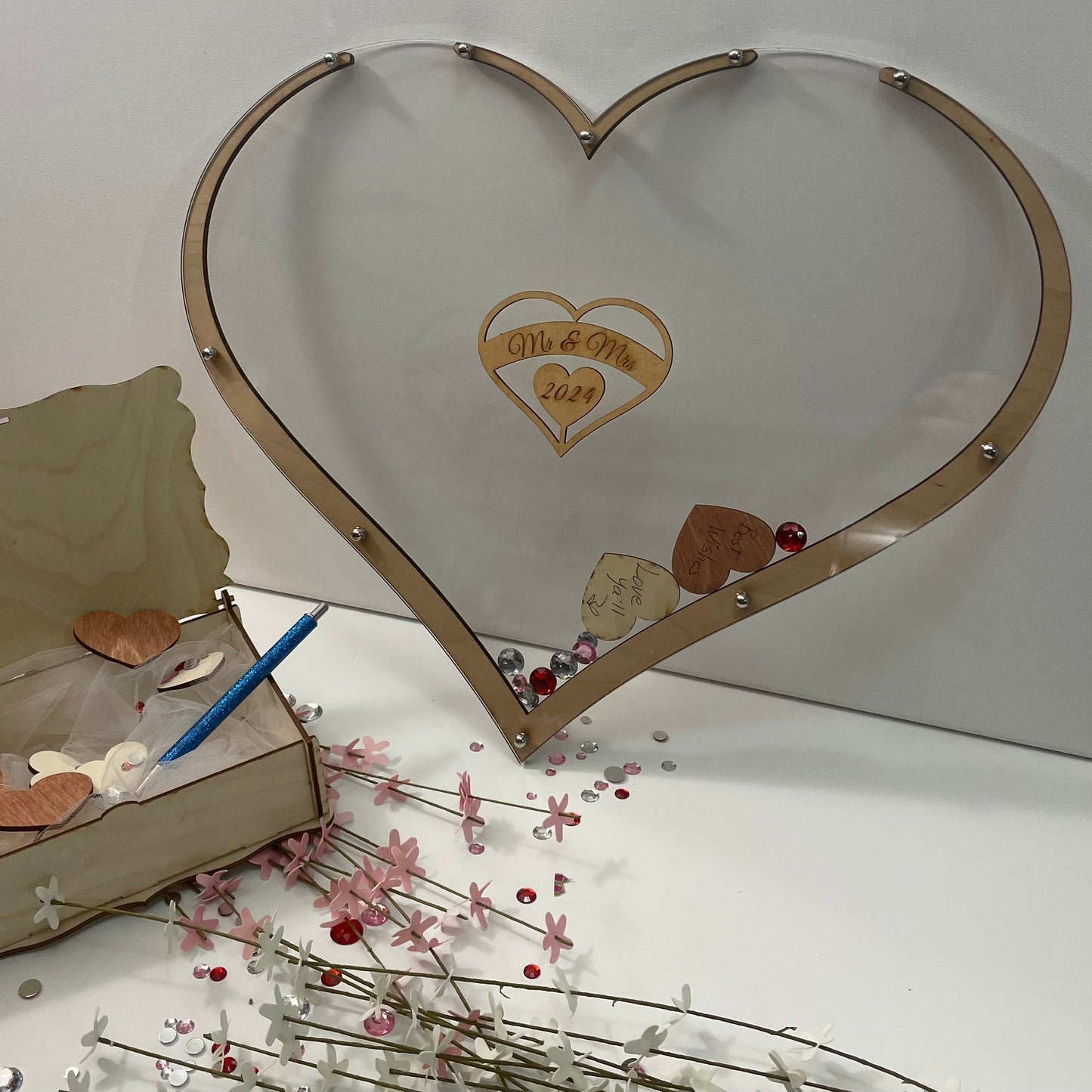 Wedding Heart Drop Alternative Guest Book