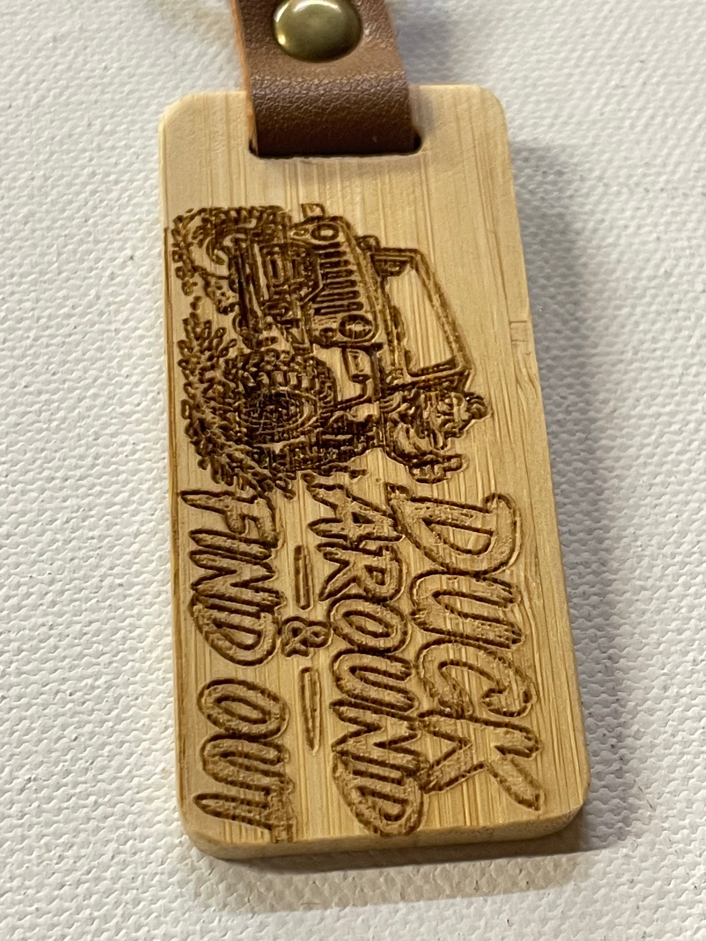 Wood Keychain Laser Engraved Off Road Lovers