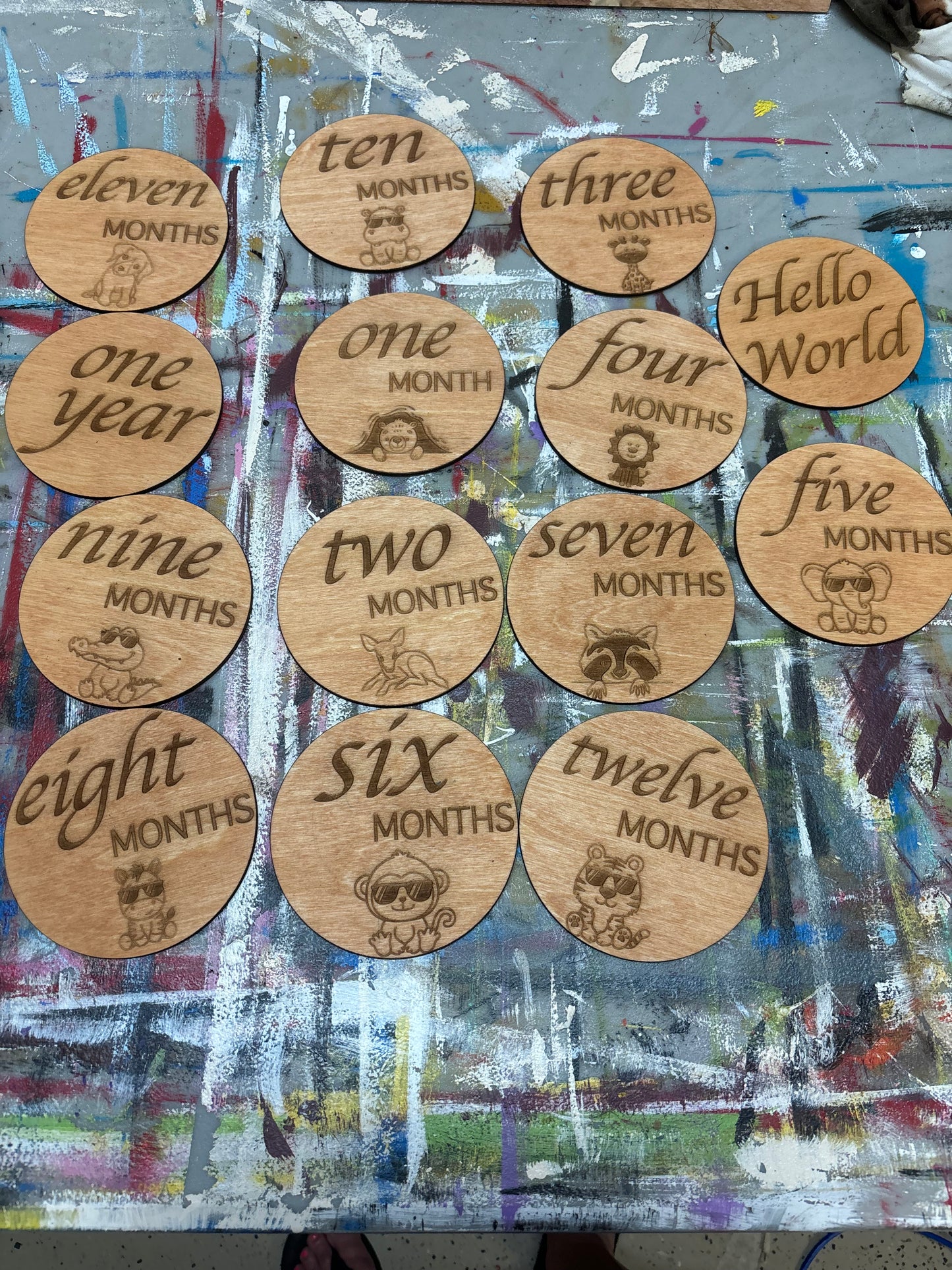 Baby Months Photo Props