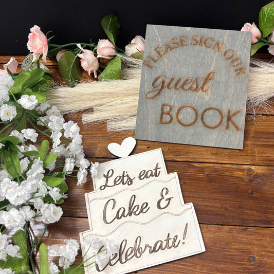 Custom Signs - Shower, Wedding Reception, Parties and More