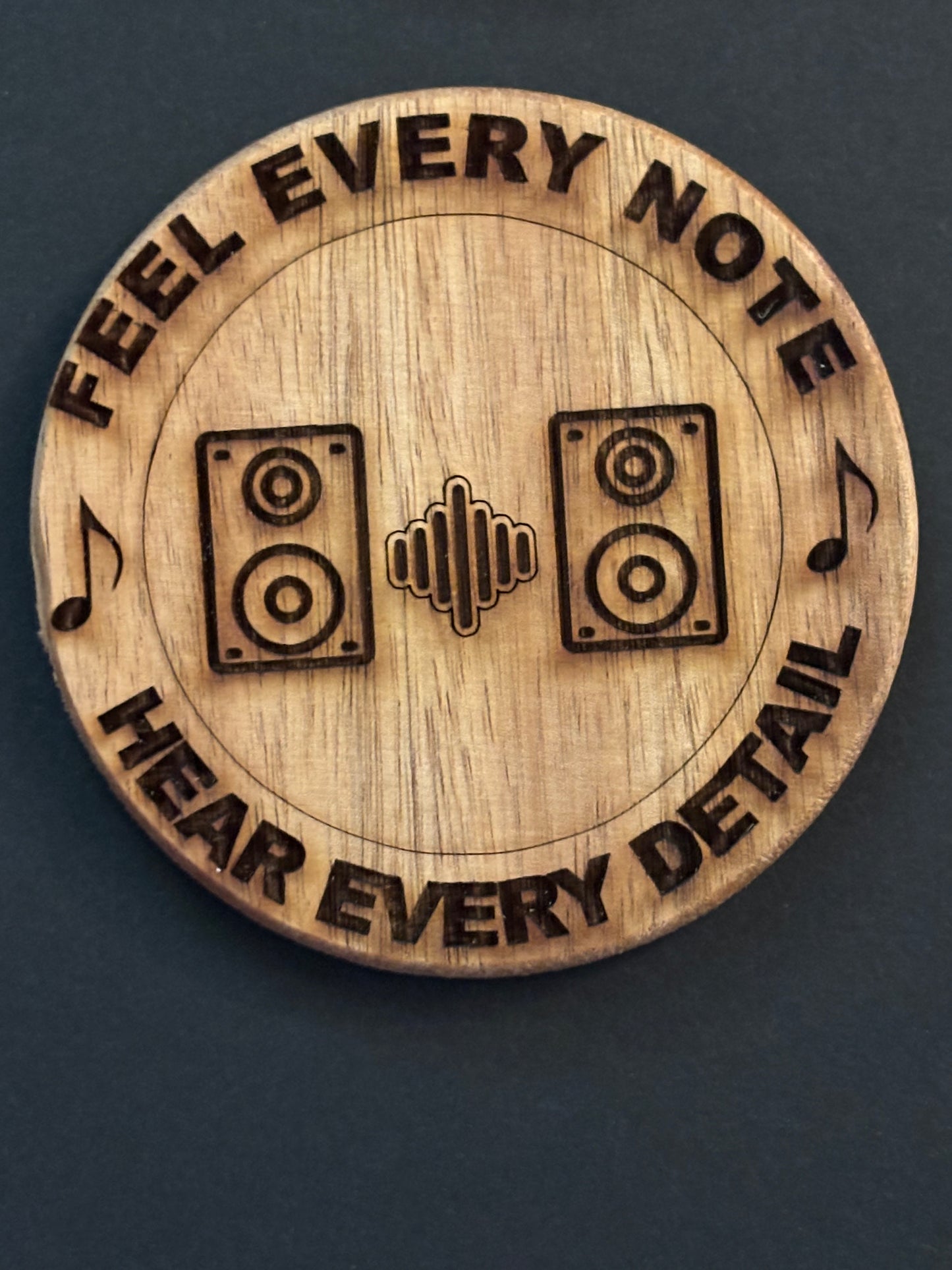 Music Theme Wood 4" Coaster Set of Four