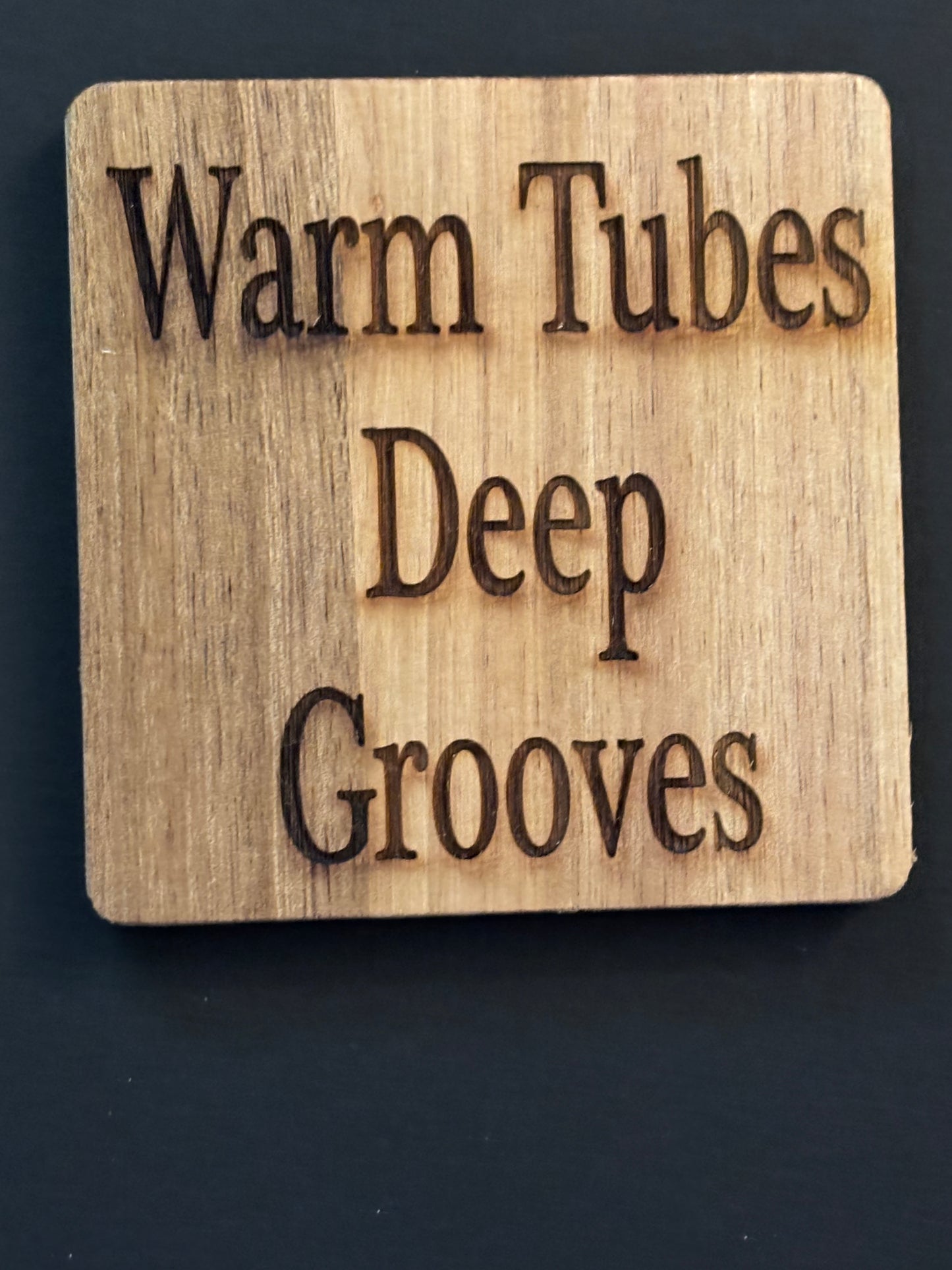 Music Theme Wood 4" Coaster Set of Four