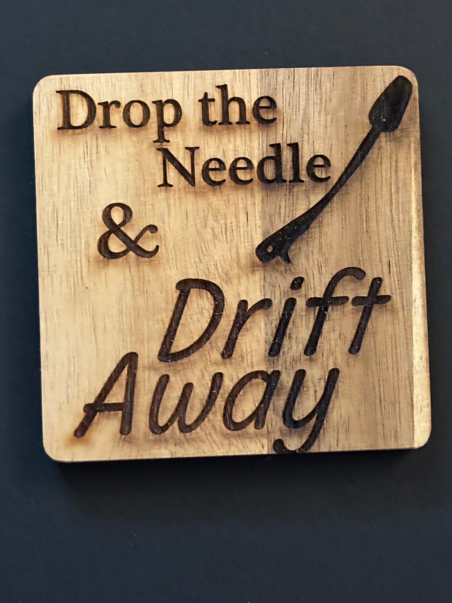 Music Theme Wood 4" Coaster Set of Four