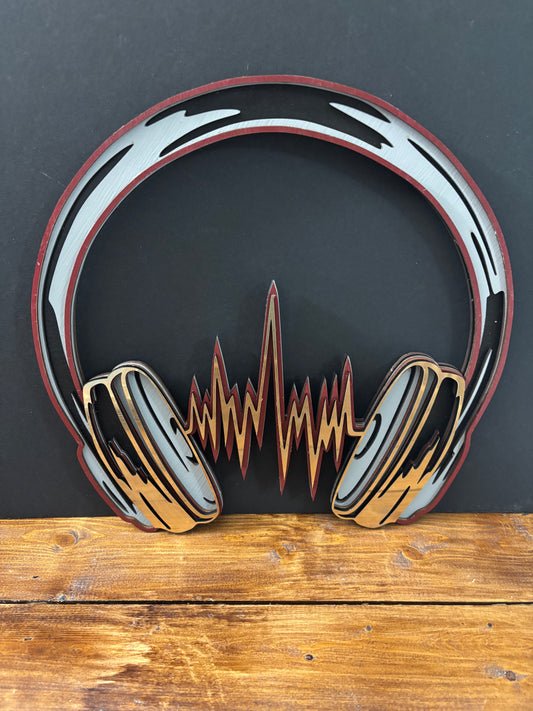 Music Sign- Layered Headphone