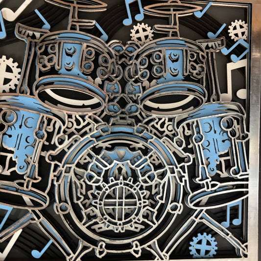 Music Sign- Layered Drum