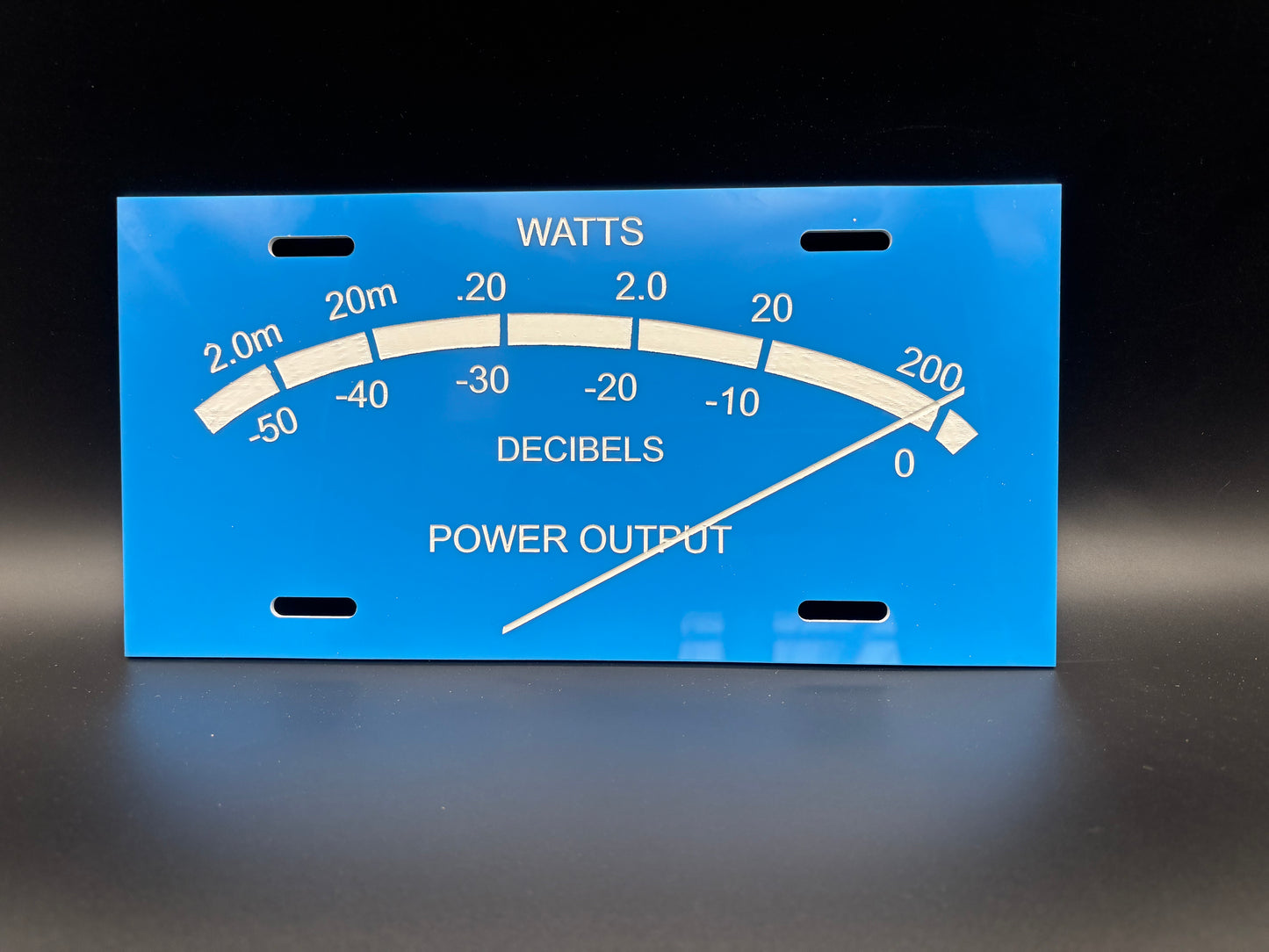 Music Stereo Audiophile Meter Car Tag