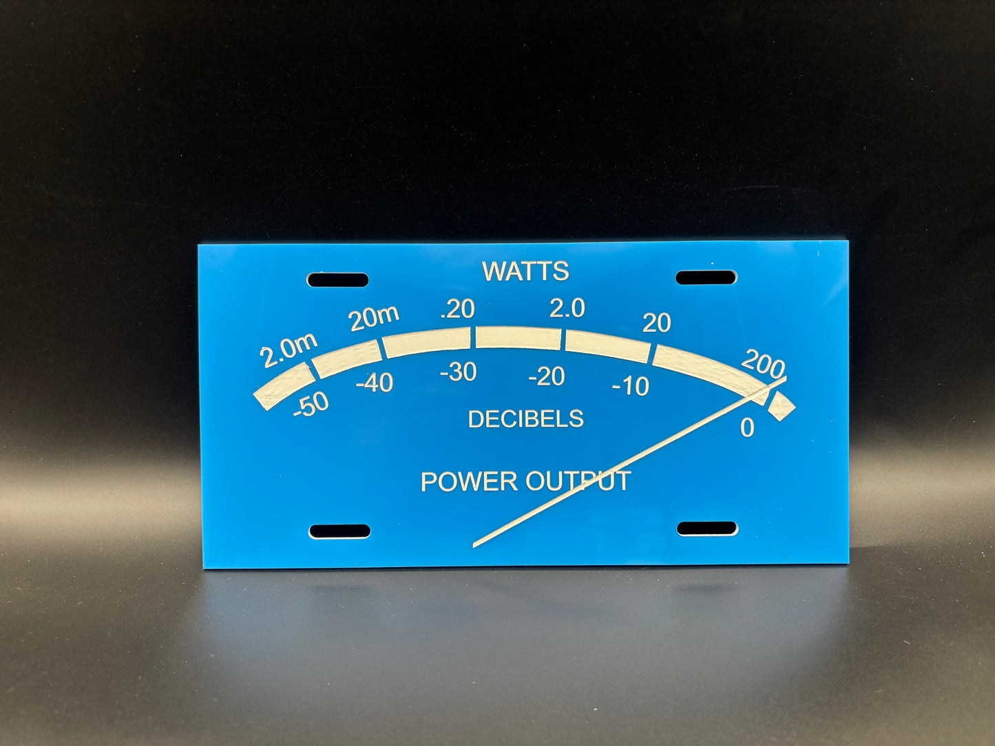 Music Stereo Audiophile Meter Car Tag
