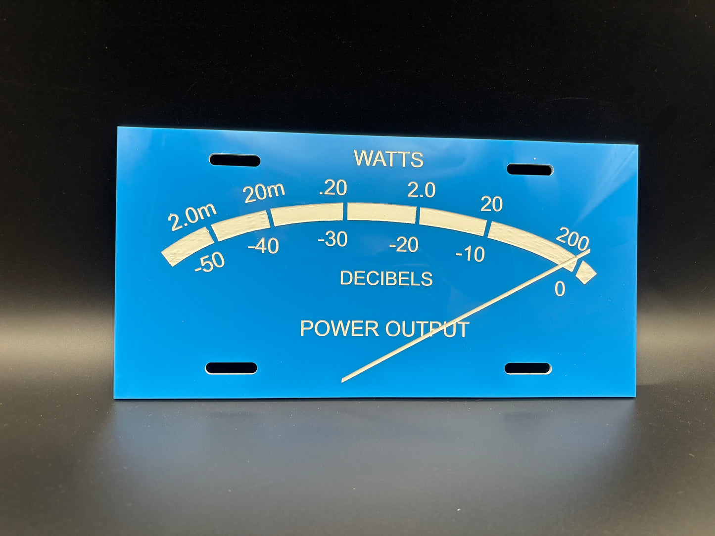 Music Stereo Audiophile Meter Car Tag