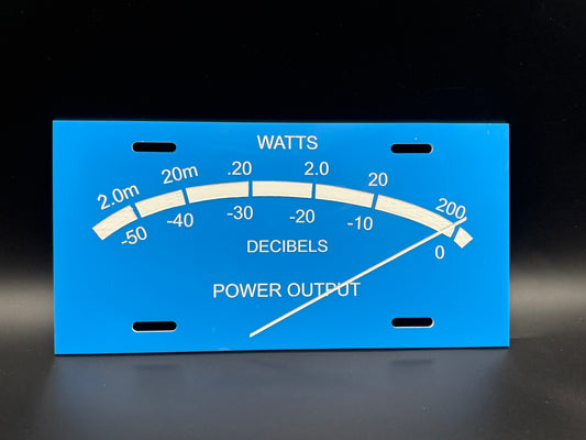 Music Stereo Audiophile Meter Car Tag