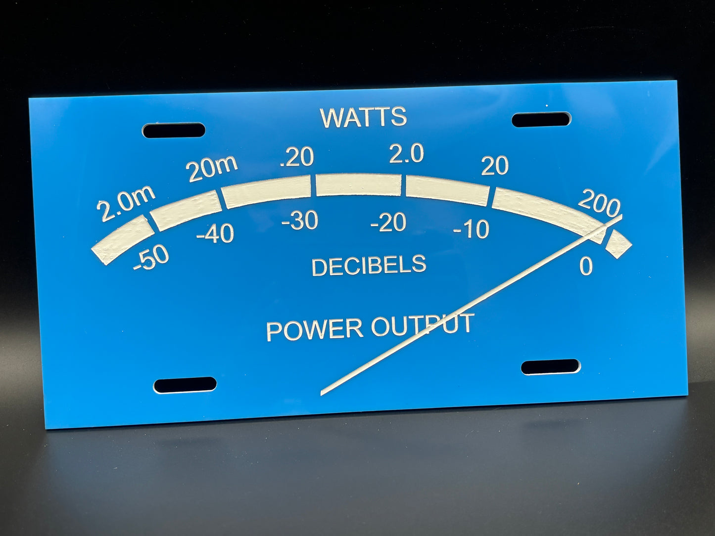 Music Stereo Audiophile Meter Car Tag