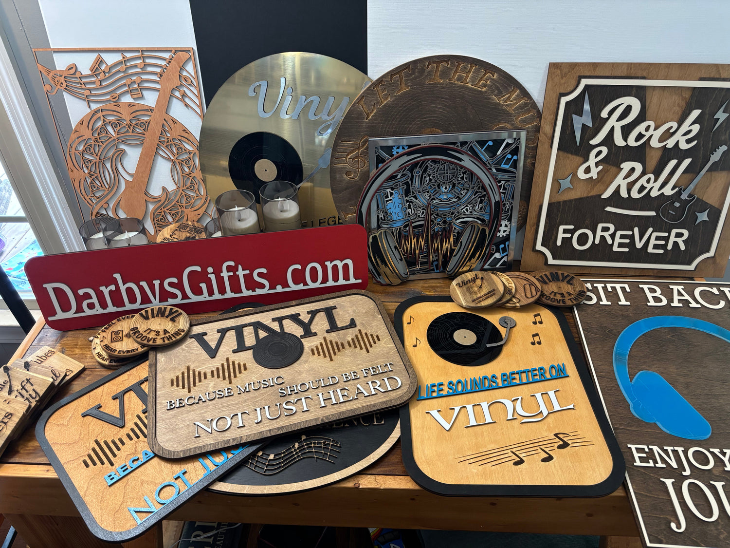 Audiophile Wood Signs