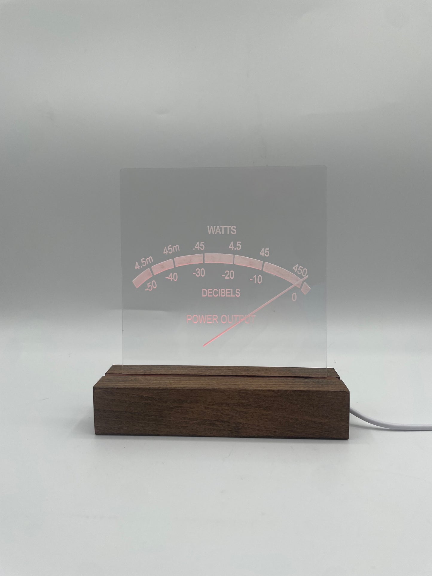 Stereo Meter Acrylic Light Sign for Music Lovers