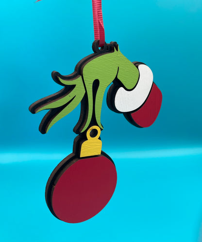 Grinch Christmas Ornaments - Bundle of 3