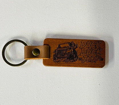 Wood Keychain Laser Engraved Off Road Lovers