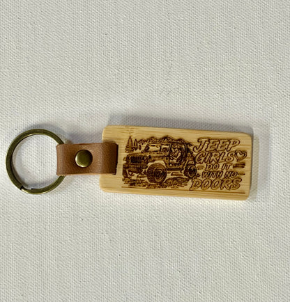 Wood Keychain Laser Engraved Off Road Lovers