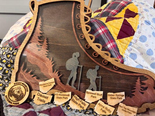 Hiking Memories Hiking Boot Display Box