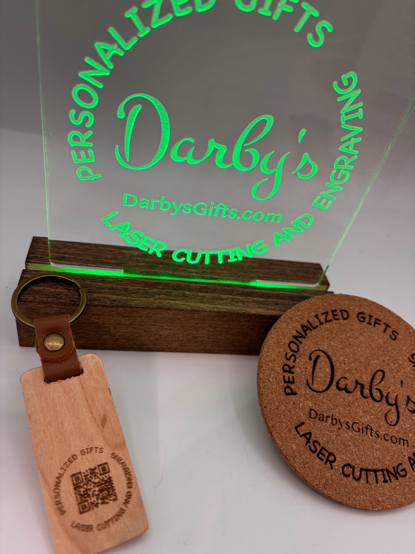 Custom Business Logo Promotional Items Keychains Coasters Magnets Signs
