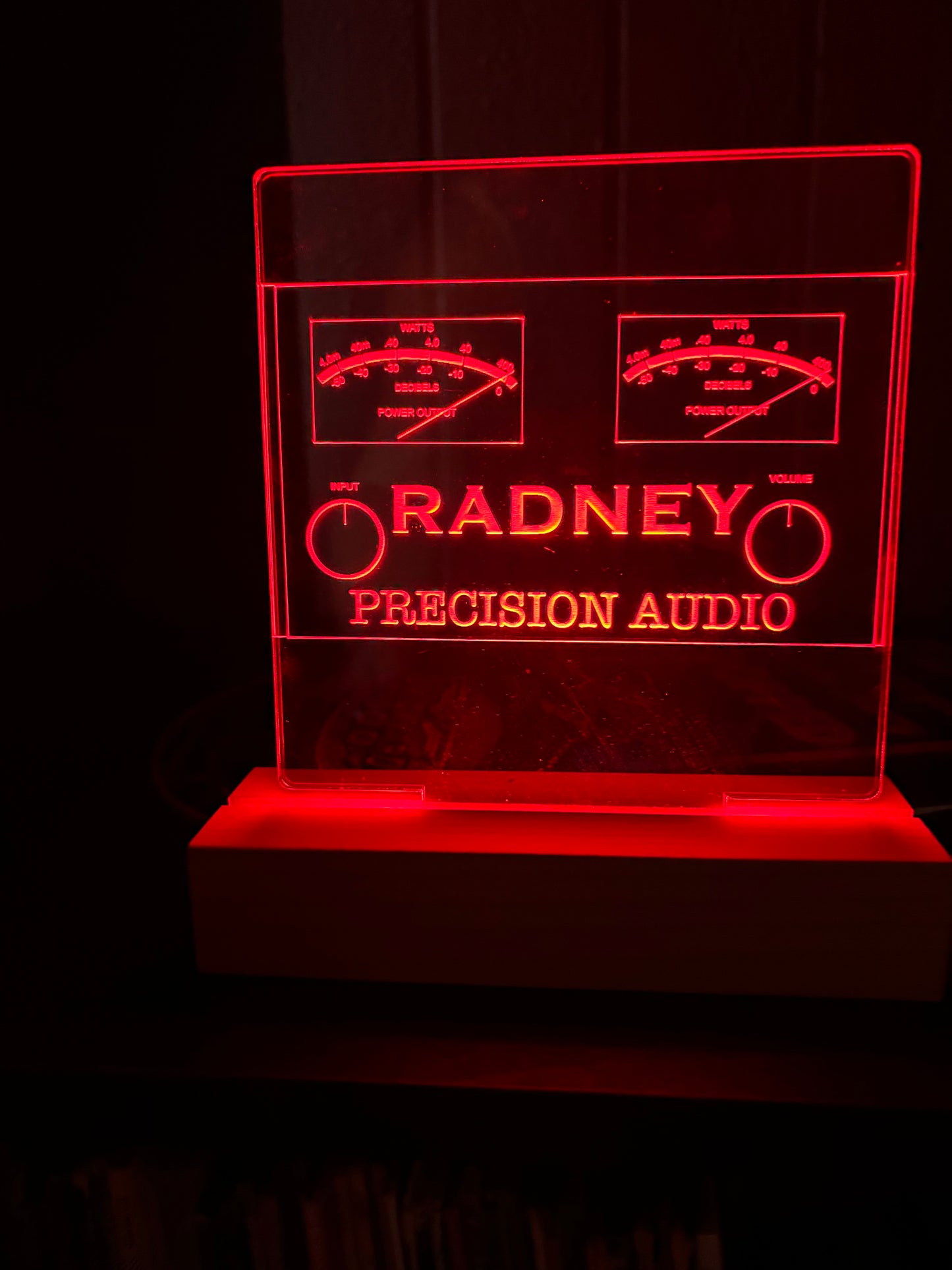 LED Personalized Acrylic Decorative Amplifier With Custom Phrase