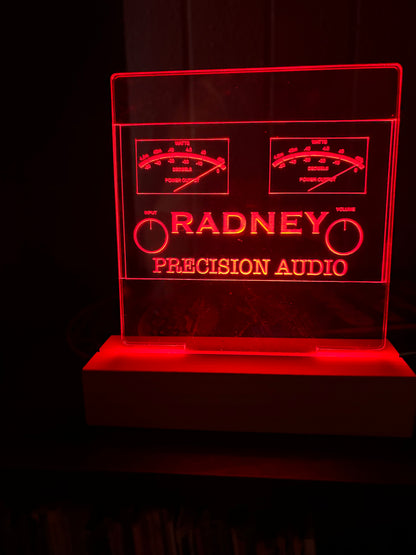 LED Personalized Acrylic Decorative Amplifier With Custom Phrase