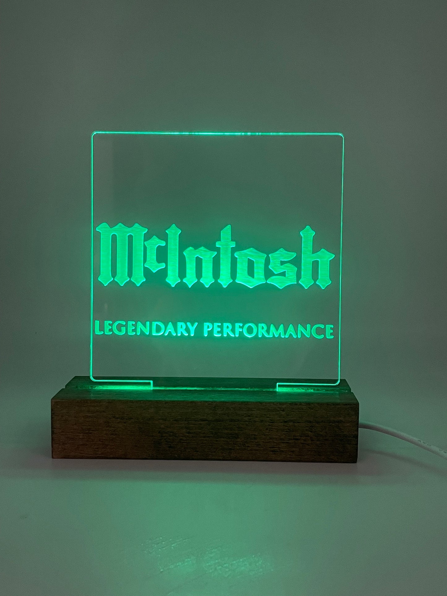 LED Acrylic Sign Music Lovers Sign for Music Room McIntosh