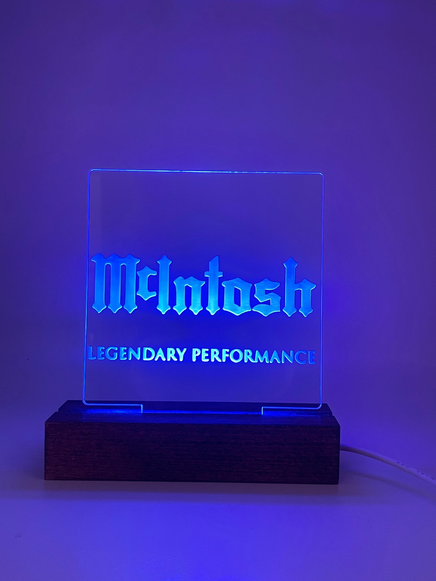 LED Acrylic Sign Music Lovers Sign for Music Room McIntosh