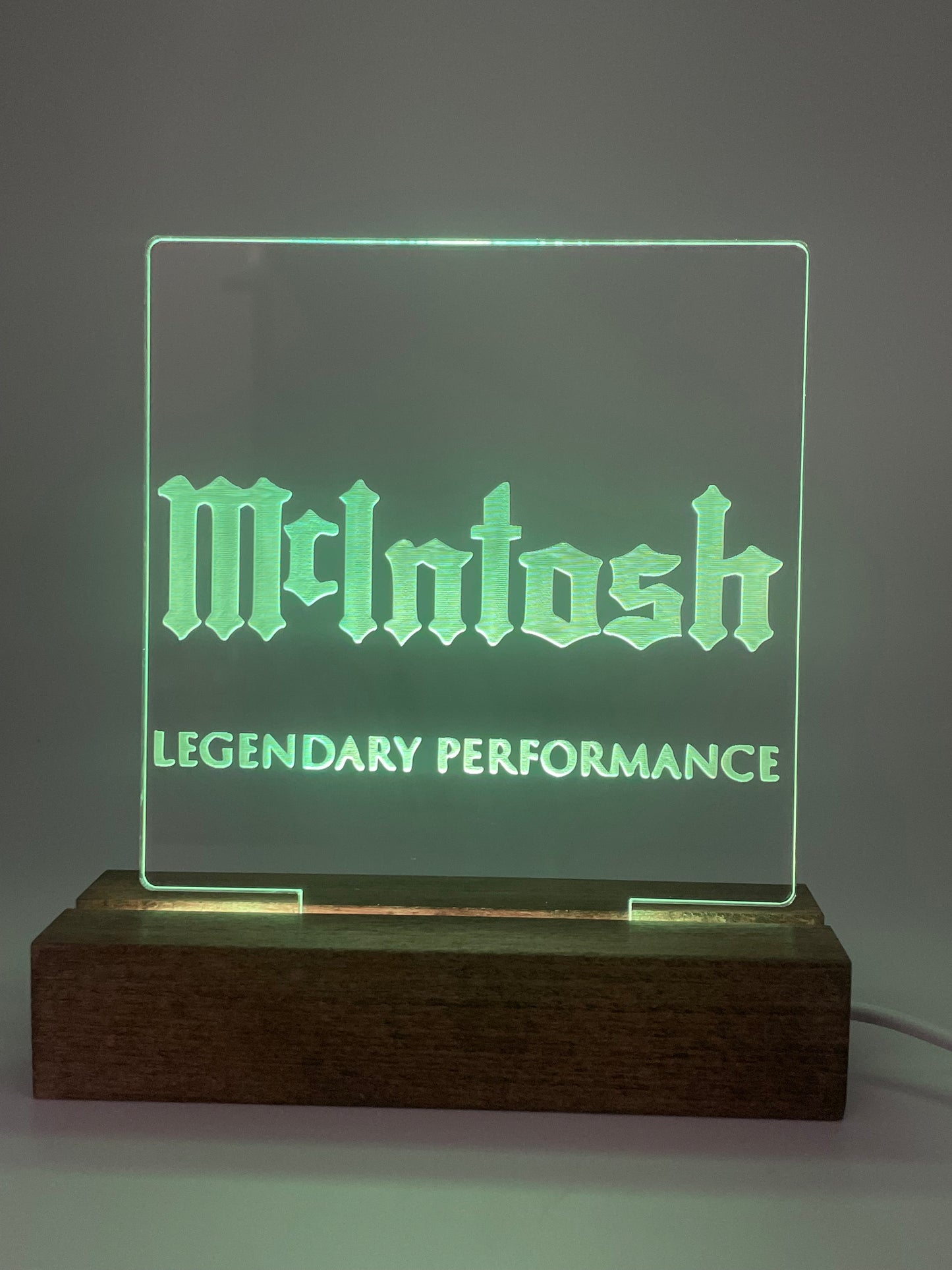 LED Acrylic Sign Music Lovers Sign for Music Room McIntosh