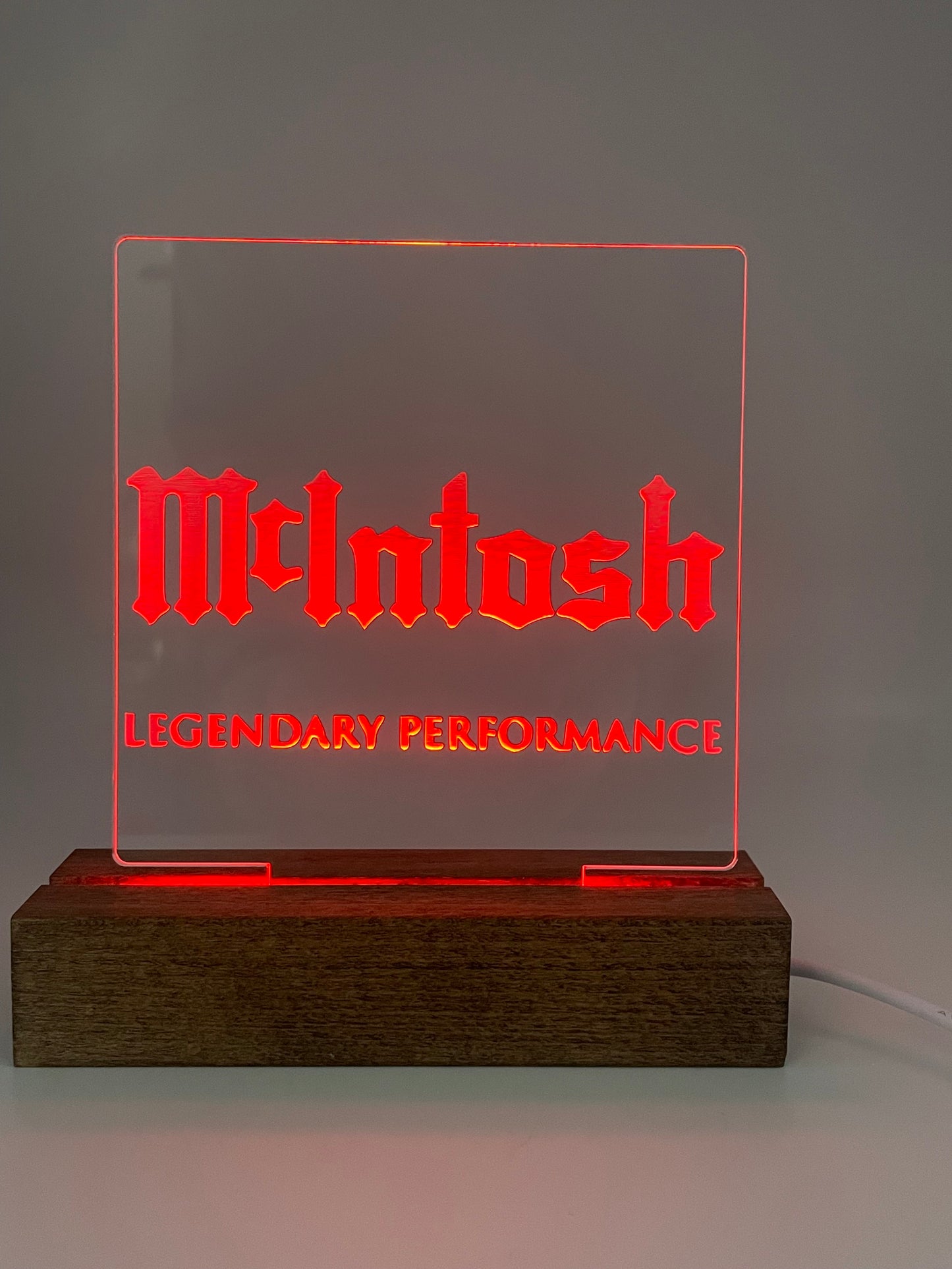 LED Acrylic Sign Music Lovers Sign for Music Room McIntosh