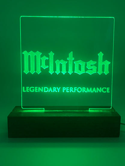 LED Acrylic Sign Music Lovers Sign for Music Room McIntosh