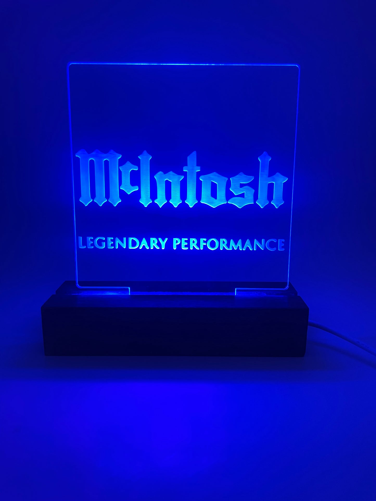LED Acrylic Sign Music Lovers Sign for Music Room McIntosh