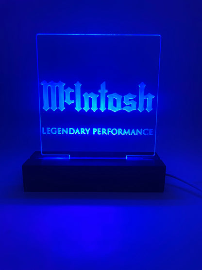 LED Acrylic Sign Music Lovers Sign for Music Room McIntosh