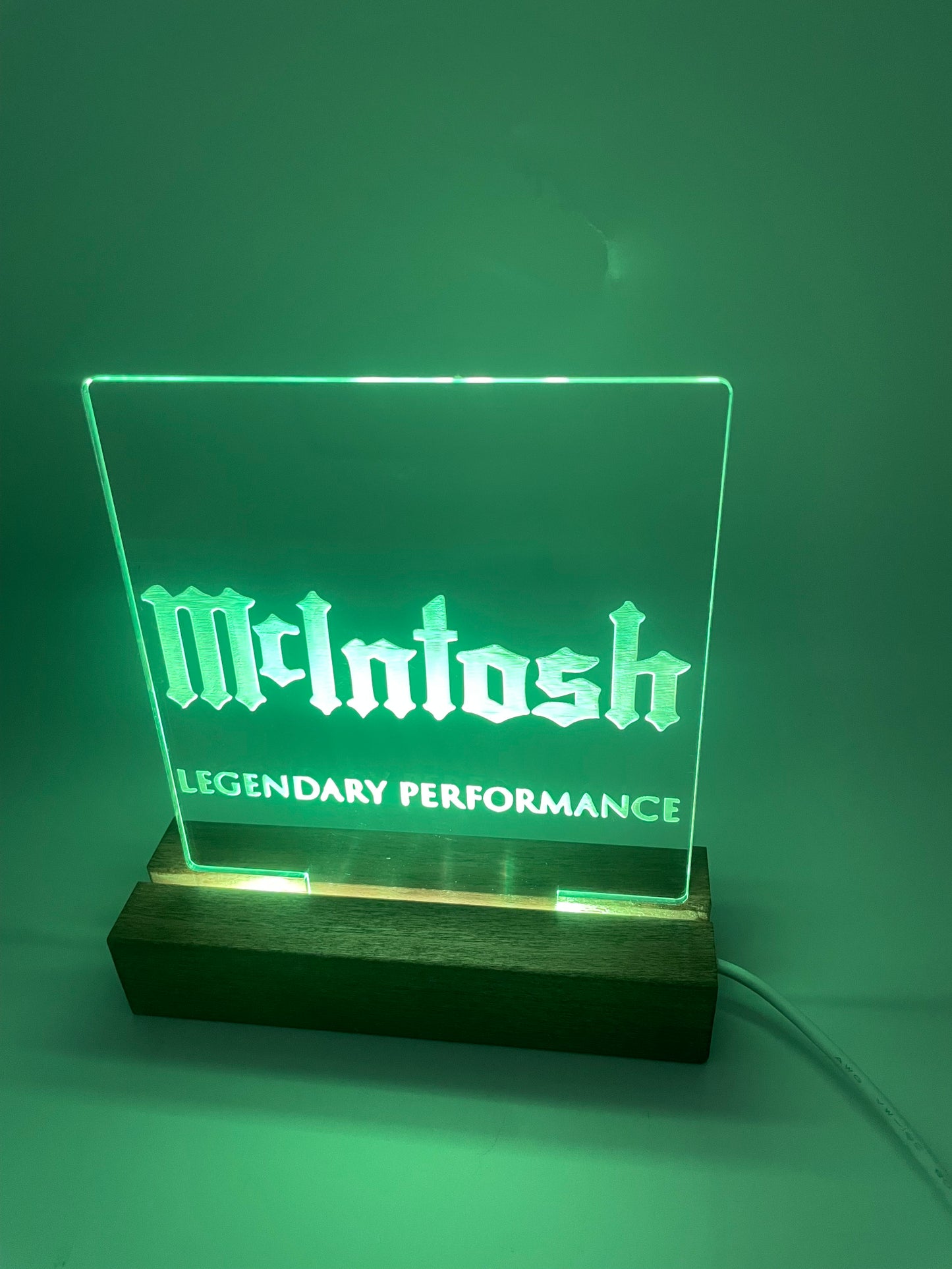 LED Acrylic Sign Music Lovers Sign for Music Room McIntosh