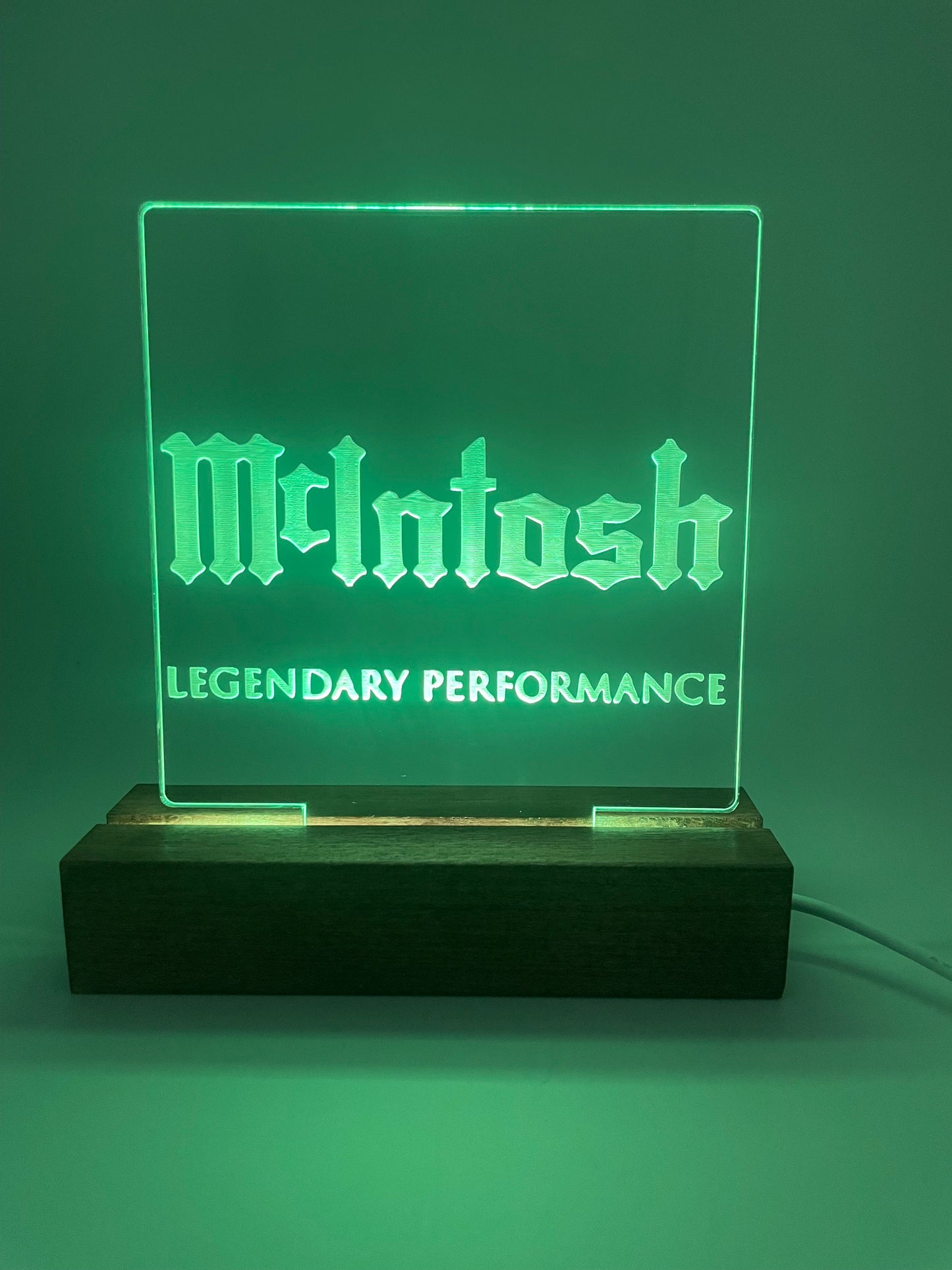 LED Acrylic Sign Music Lovers Sign for Music Room McIntosh