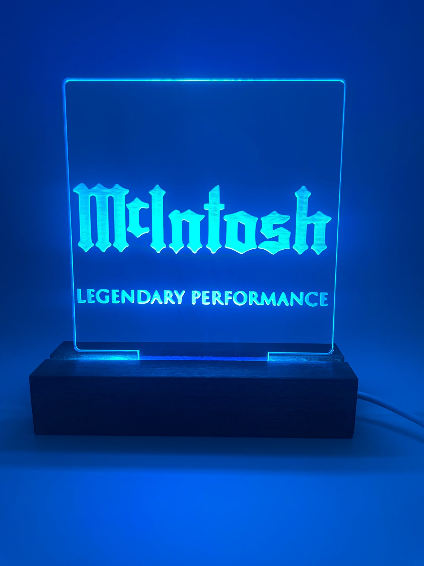 LED Acrylic Sign Music Lovers Sign for Music Room McIntosh